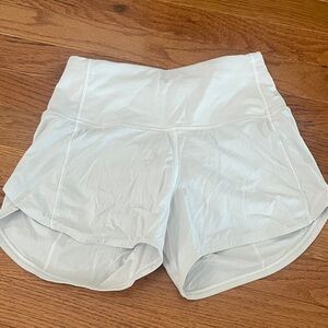 Lululemon Athletica White Athletic Shorts